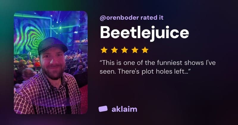 The link preview of a shared Moment from Beetlejuice